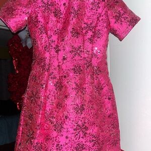 Fashion Nova Fuchsia Long Sleeve Dress